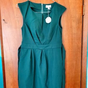 NWT Green Apricot M size 10 Dress with POCKETS